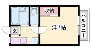 サンシティ小林【107号室】の間取り