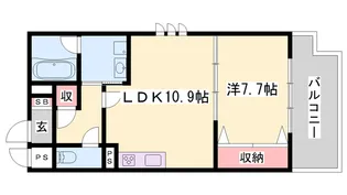 TERRAIN-S【3階】の間取り