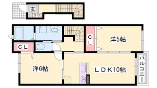 ピエデルモンテ【2階】の間取り