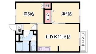 アメニティ浜の宮【2階】の間取り