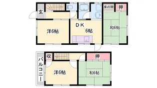 兵庫県西脇市野村町【一戸建】の間取り