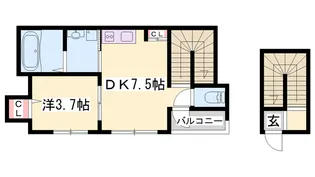 P-CUBE【202号室】の間取り