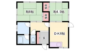 兵庫県姫路市西中島【一戸建】の間取り