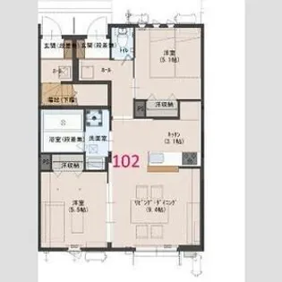 フルーレM【1階】の間取り