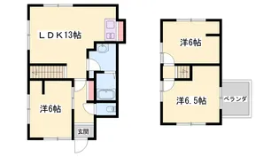 兵庫県高砂市米田町米田【一戸建】の間取り