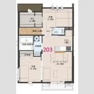 フルーレM【2階】の間取り