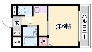 1Kの間取り画像