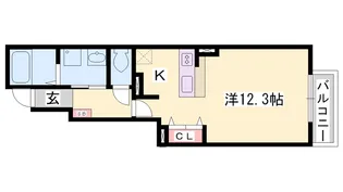 ラルジュ フォンテーヌⅠ【1階】の間取り
