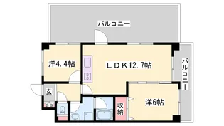 セントポーリアⅠ【702号室】の間取り