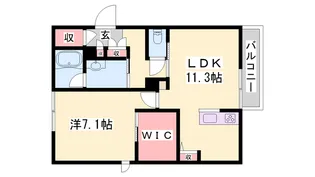 グリーンハイツ 河高 B棟【1階】の間取り