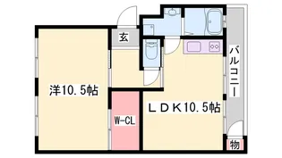 ヴィラージュはりま【4階】の間取り