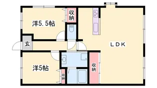 パインヒル・コーナン【1階】の間取り