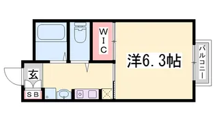flat福井 C棟【102号室】の間取り