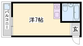 サンパレス神爪【103号室】の間取り