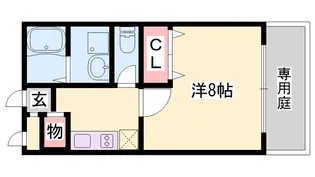 ベルフローラ【105号室】の間取り