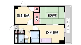 第14サンライズイトウ【2階】の間取り