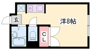 ノーブル英賀保駅前【204号室】の間取り