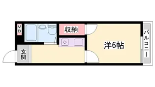 高砂ヨーロピアン4番館【201号室】の間取り