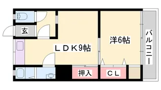 網干コーポ【103号室】の間取り
