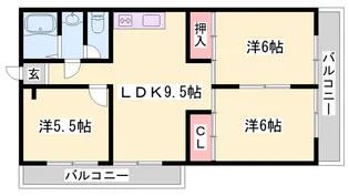 ニューハイツ新在家【202号室】の間取り