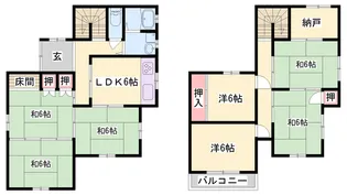 兵庫県姫路市土山2【一戸建】の間取り