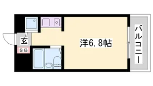 クリーンピア南大路時計台【7階】の間取り