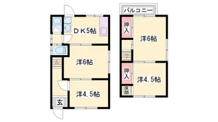 兵庫県加古川市加古川町河原【一戸建】の間取り