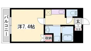 下野田マンションISSEI【105号室】の間取り