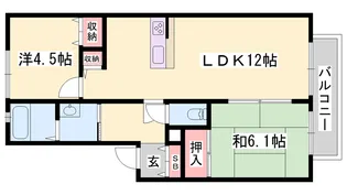 ディアス柿の木【2階】の間取り