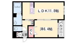 シャーメゾン トールフェスキュー【0105号室】の間取り