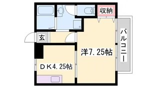 リヴェール伊保【101号室】の間取り