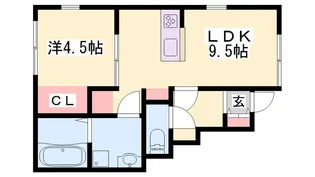 西蒲田新築ハイツ【1階】の間取り