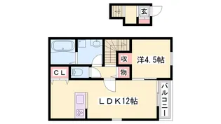 西蒲田新築ハイツ【2階】の間取り