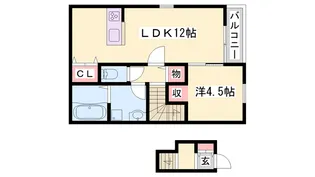 西蒲田新築ハイツ【2階】の間取り