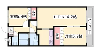 グランドールA【2階】の間取り
