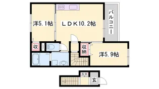 グローリーデイズ【2階】の間取り