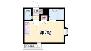 ラシャンス山野井【2-C号室】の間取り