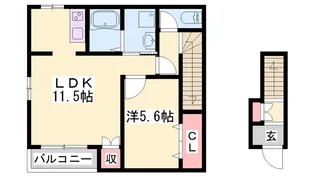 メゾン村川Ⅲ【201号室】の間取り