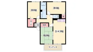 グランドコート夕映の郷【1-103号室】の間取り