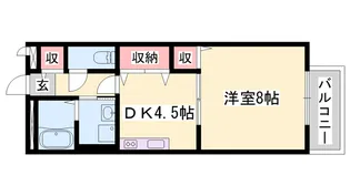 グリーンハイム鵤【2階】の間取り
