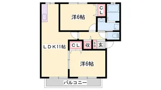 リッツハウスM&R【1階】の間取り