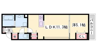 D-Place安田【1階】の間取り