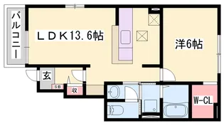 カレントコートⅡ【1階】の間取り