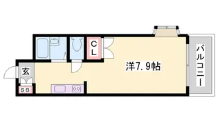 ジュネス船橋【602号室】の間取り