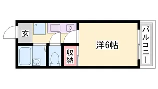 OA FLAT 宇佐崎【104号室】の間取り