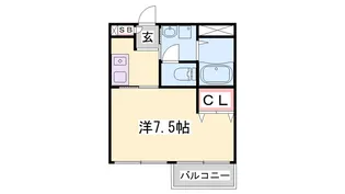 サンワプラザ福崎S【1階】の間取り