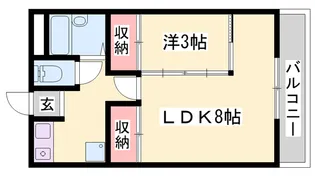 ラフェスタ加東【205号室】の間取り