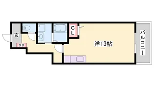 コゥジィーコート【1階】の間取り