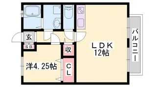 三船ハイツ【2階】の間取り