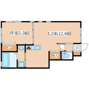 古田新築ハイツ【1階】の間取り